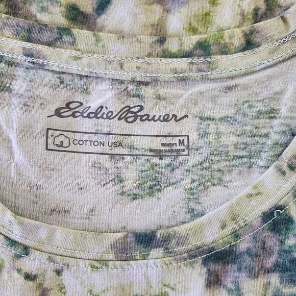 Eddie Bauer Maxi Dress Sleeveless Green Scoop Neck Side Slits Womens Medium New - Picture 6 of 7